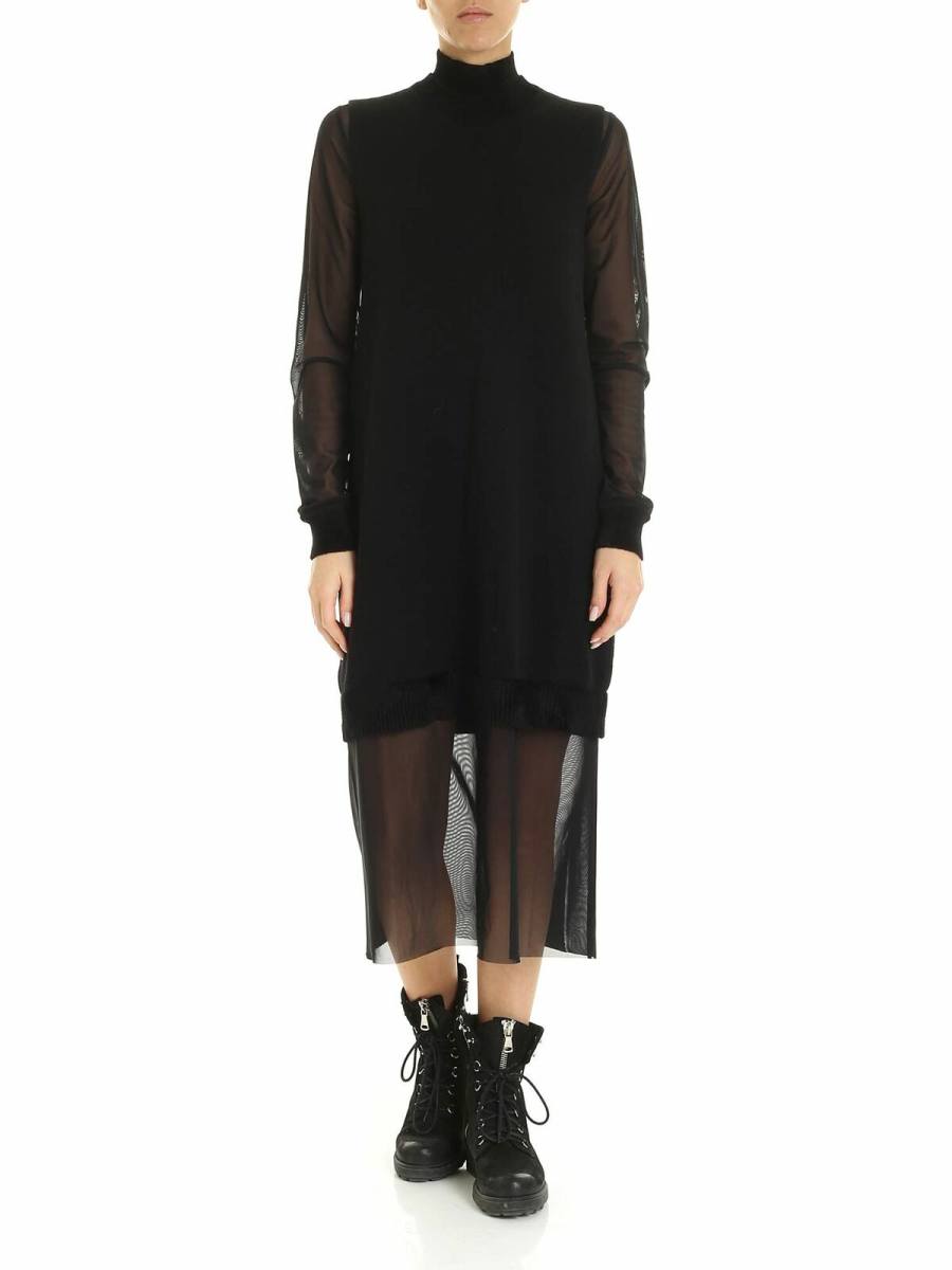 McQ Alexander Mcqueen Maxi Robe - Noir
