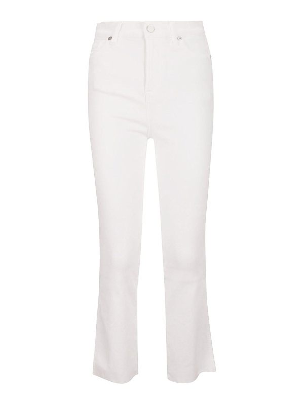 7 For All Mankind Jean Droit - Blanc