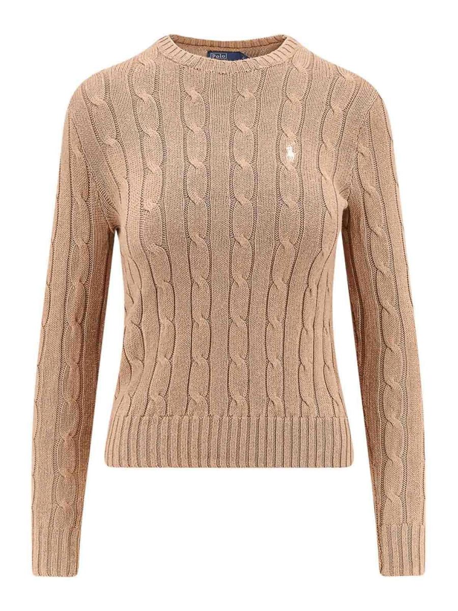 Polo Ralph Lauren Pull Col Bateau - Camel