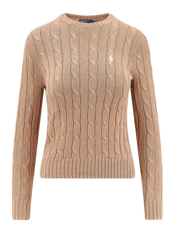 Polo Ralph Lauren Pull Col Bateau - Camel