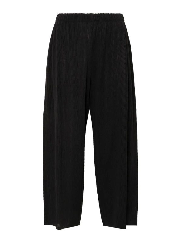 Pleats Please Issey Miyake Pantalons Décontractés - Blanc