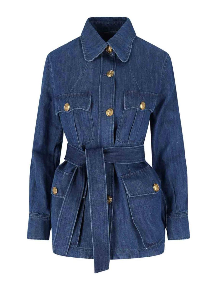 Valentino Veste En Jean - Bleu