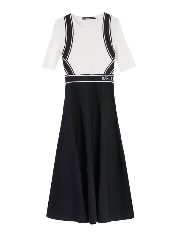 Karl Lagerfeld Robe Au Genou - Noir