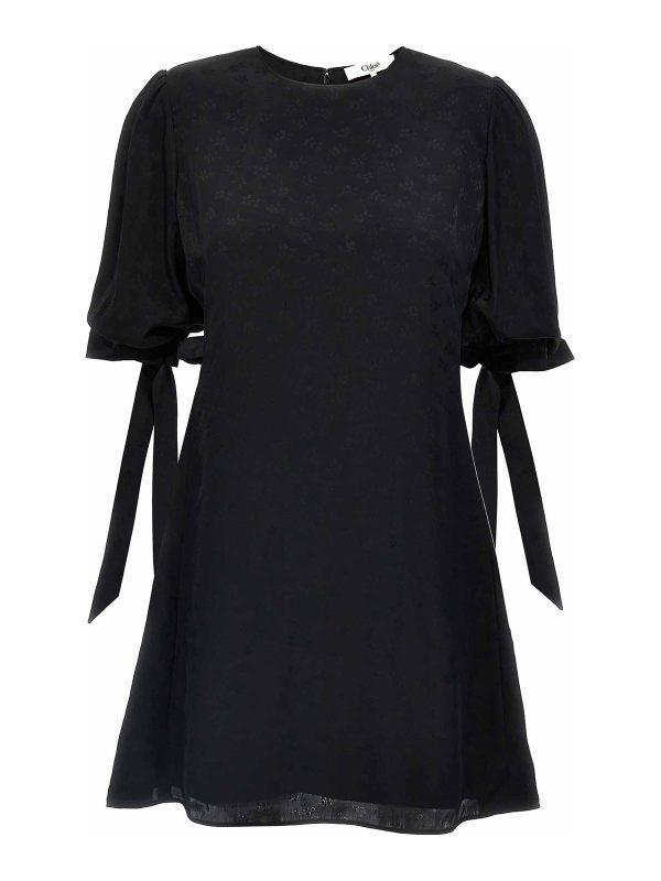Chloe' Robe Au Genou - Noir