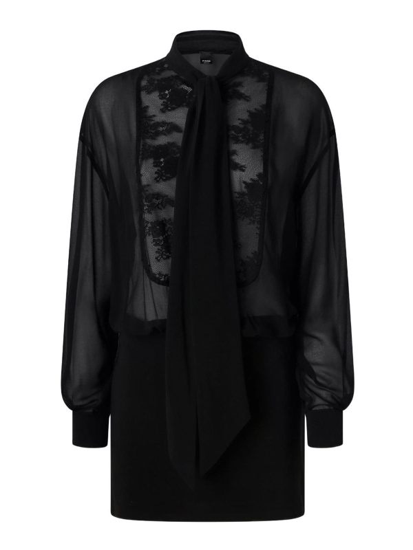 Pinko Robe Au Genou - Noir