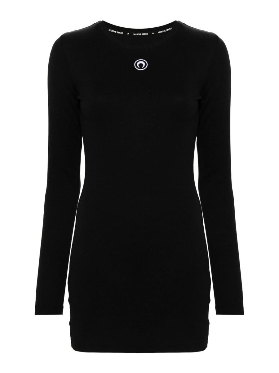 Marine Serre Robe Courte - Noir