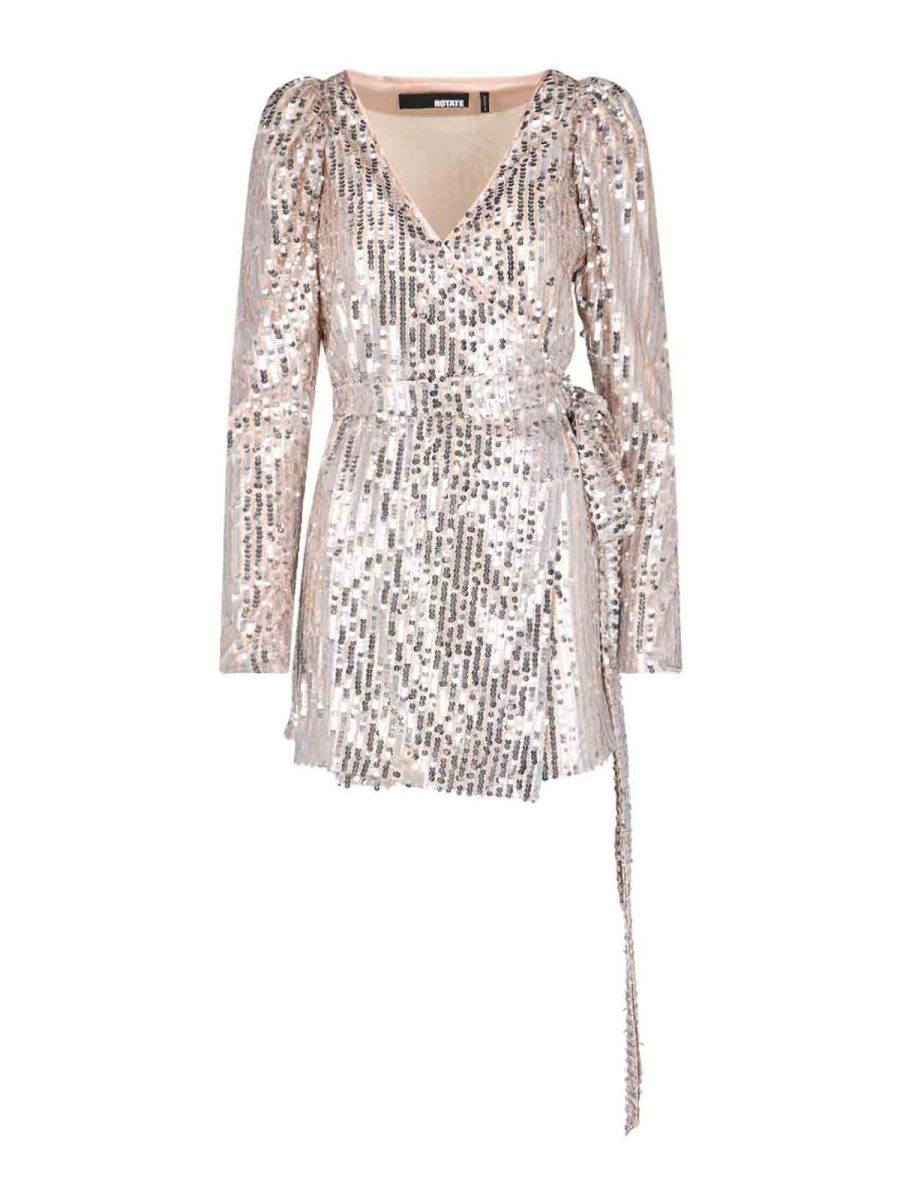 Rotate Birger Christensen Robe Au Genou - Slit