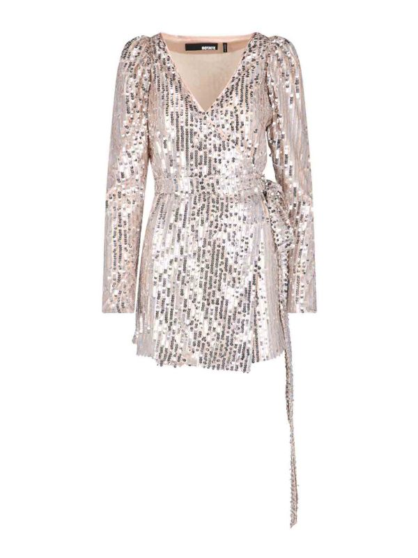 Rotate Birger Christensen Robe Au Genou - Slit
