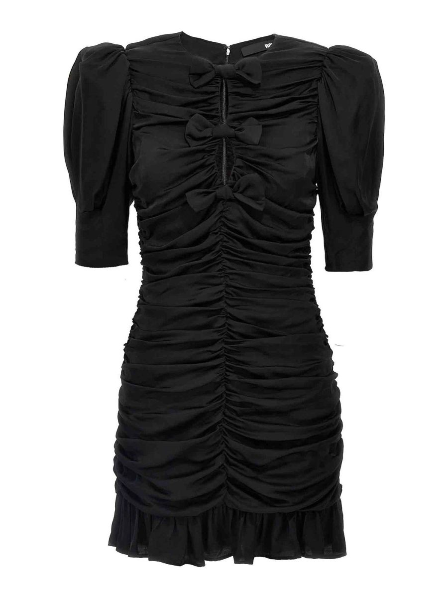 Rotate Birger Christensen Robe Courte - Noir