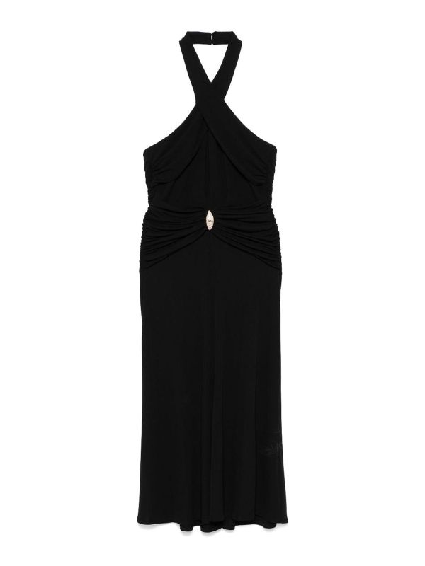 Elisabetta Franchi Robe Au Genou - Noir