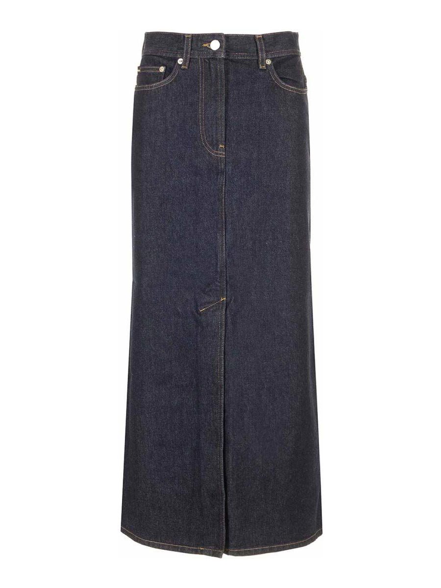 Loulou Studio Jupe Midi - Bleu
