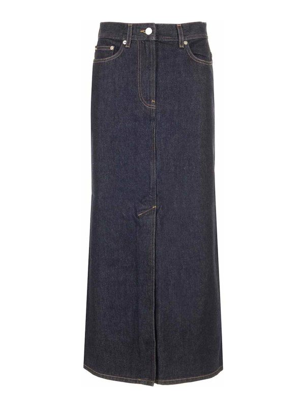 Loulou Studio Jupe Midi - Bleu