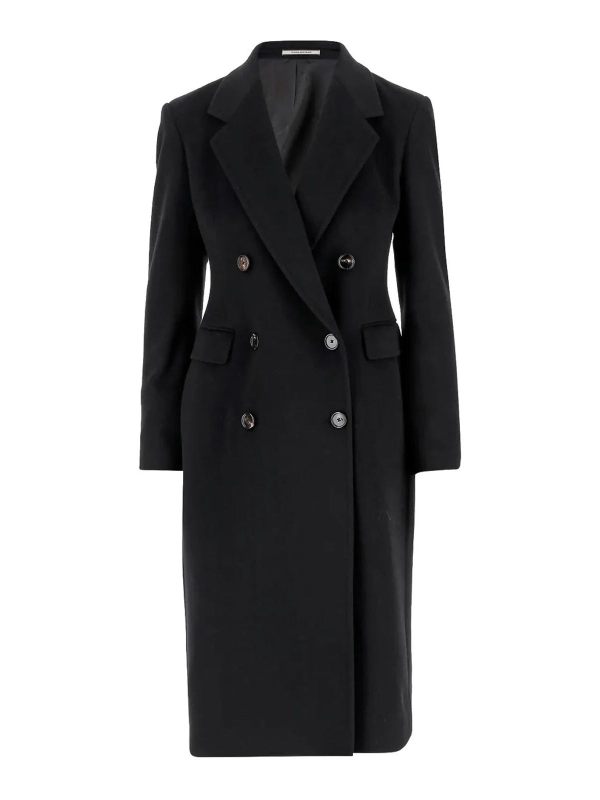 Tagliatore Manteau Au Genou - Noir