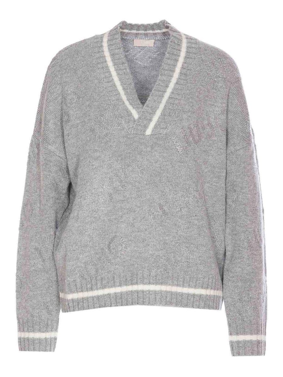 Liu Jo Pull Col Rond - Gris