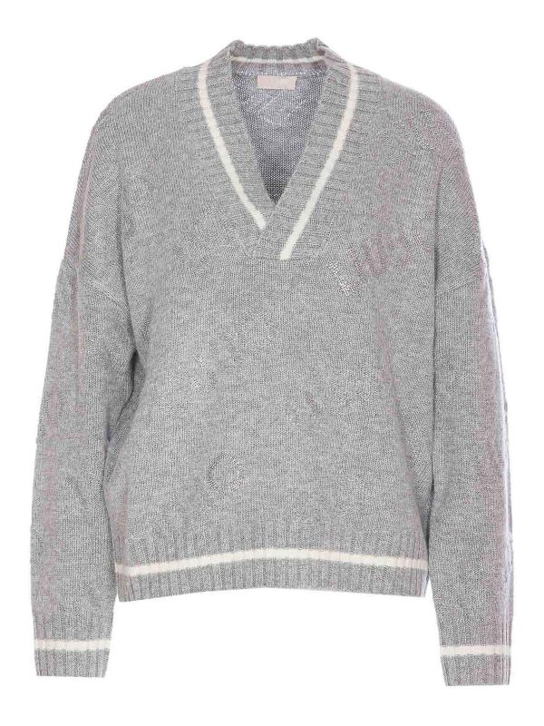 Liu Jo Pull Col Rond - Gris