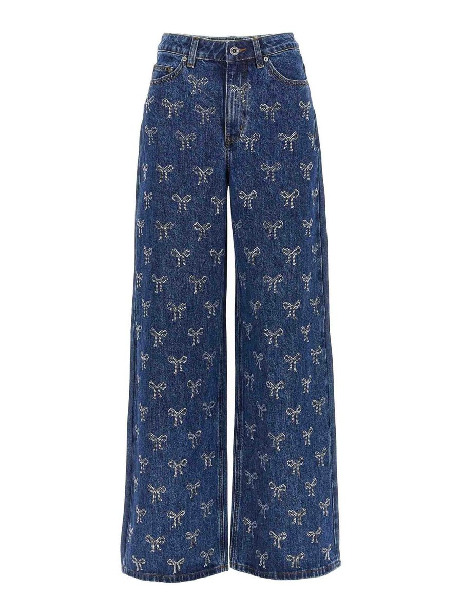 Self Portrait Jean Bootcut - Bleu