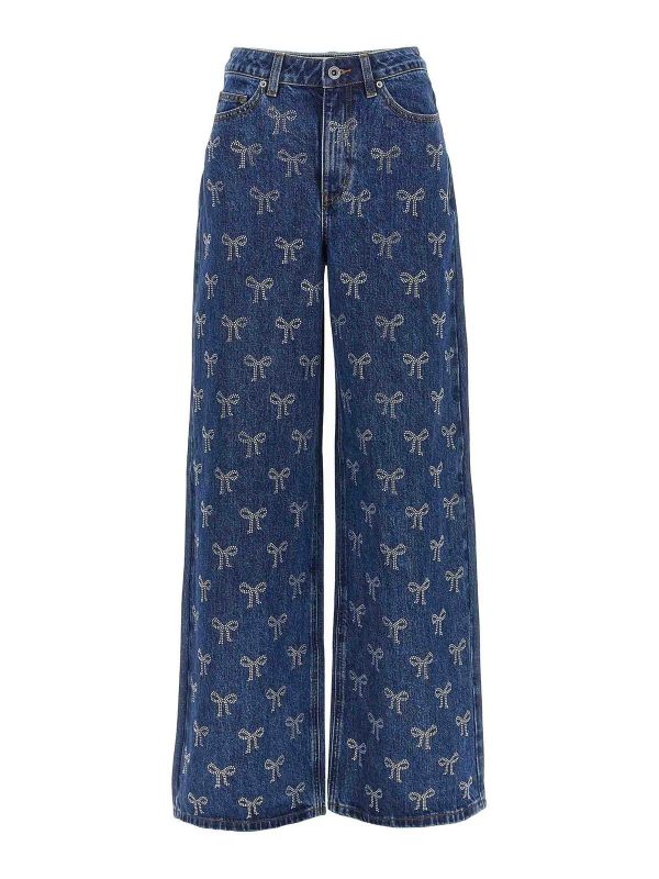 Self Portrait Jean Bootcut - Bleu