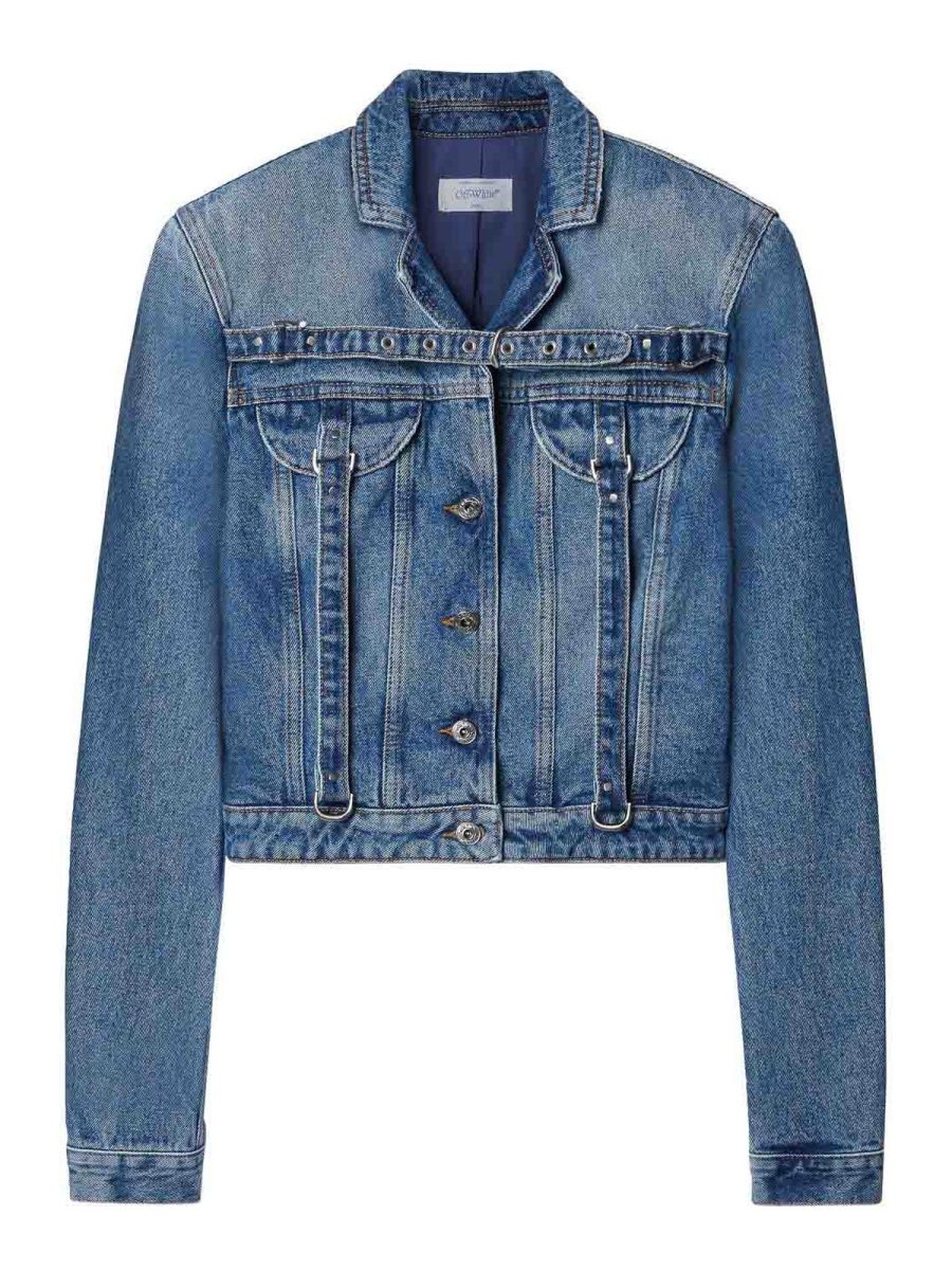 Off-White Veste Casual - Bleu