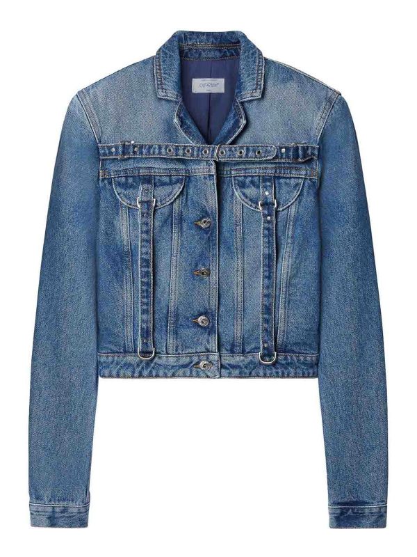 Off-White Veste Casual - Bleu