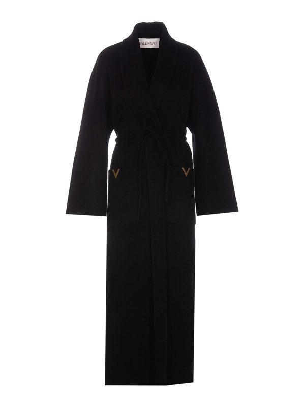 Valentino Garavani Manteau Court - Noir