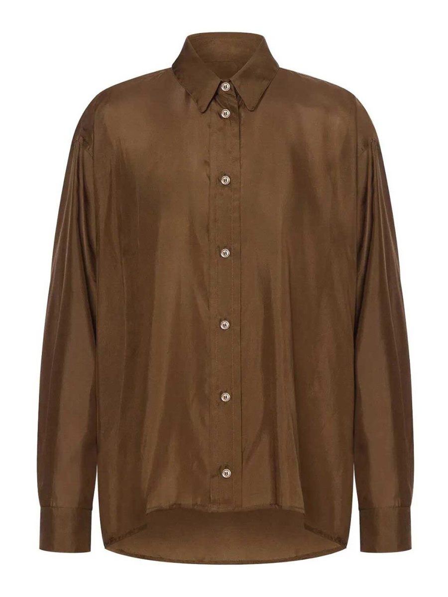 Philosophy di Lorenzo Serafini Chemise - Marron