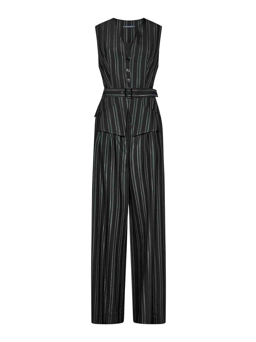 Alberta Ferretti Combinaison - Gris