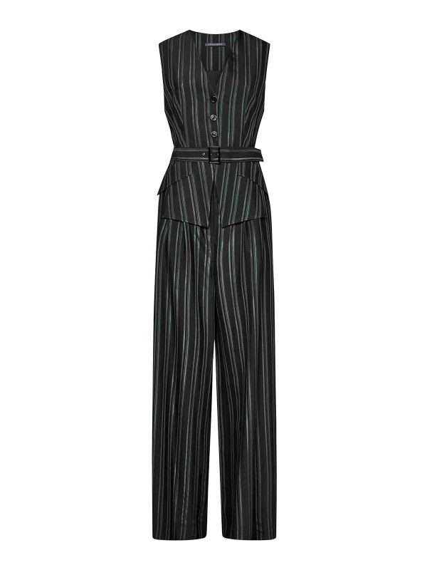 Alberta Ferretti Combinaison - Gris
