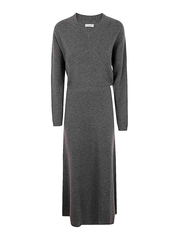 Brunello Cucinelli Maxi Robe - Gris