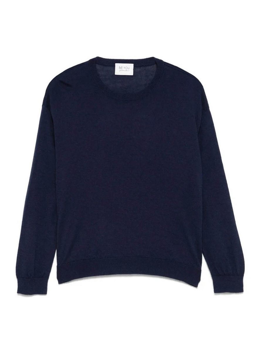 Be You Pull Col Rond - Bleu