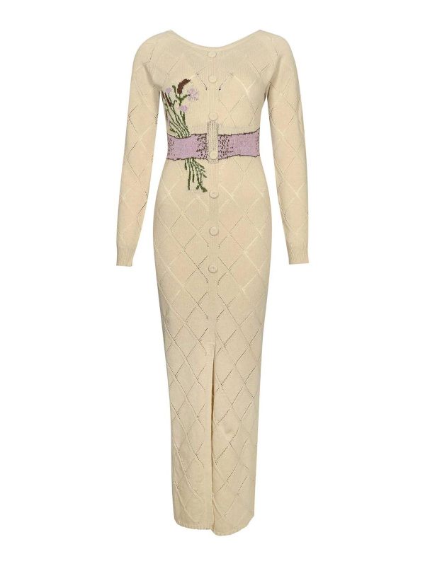 Twinset Robe Au Genou - Jaune