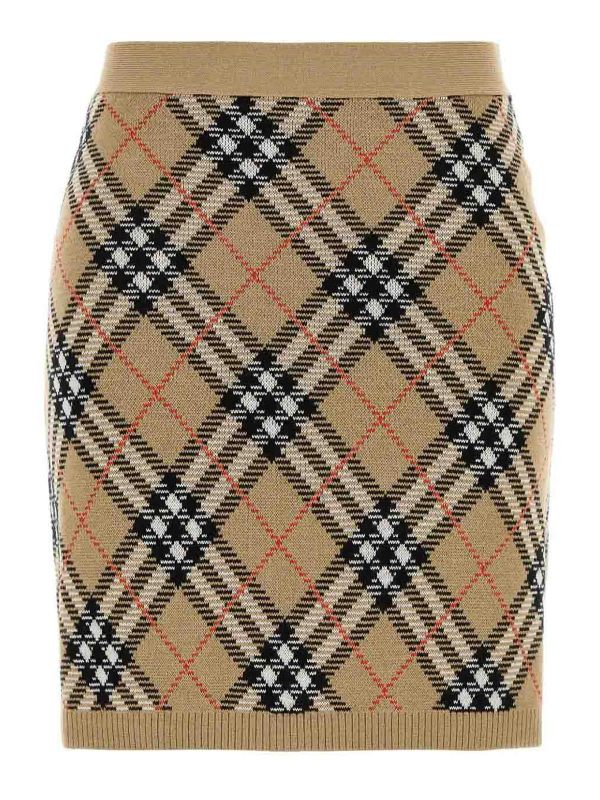 Burberry Jupe Midi - Noir