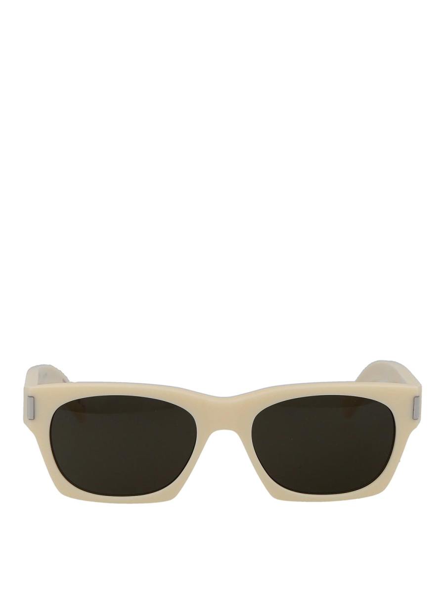 Saint Laurent Lunettes De Soleil - Blanc