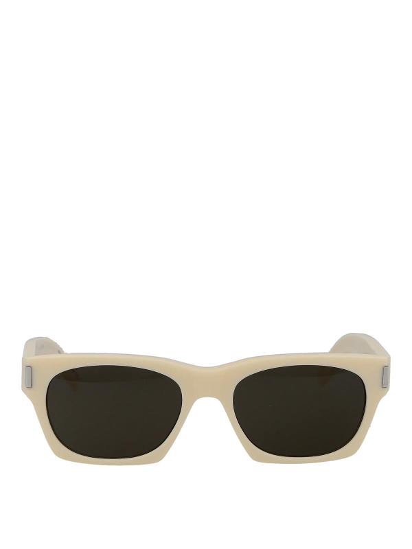 Saint Laurent Lunettes De Soleil - Blanc