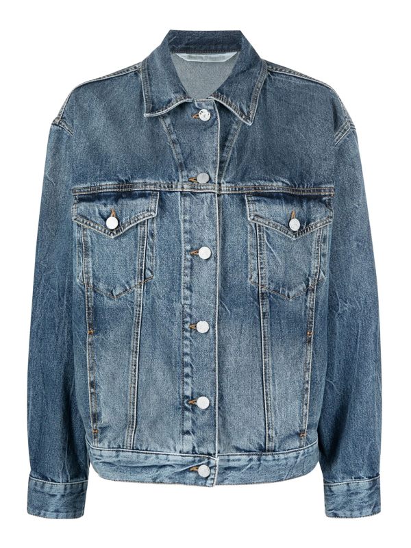 Palm Angels Veste En Jean - Clair Délavé