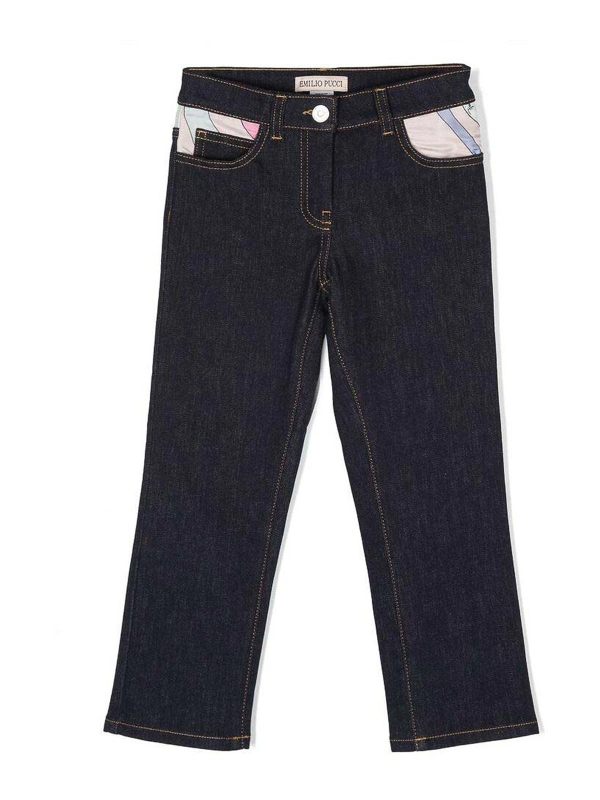 Emilio Pucci Jean Droit - Bleu