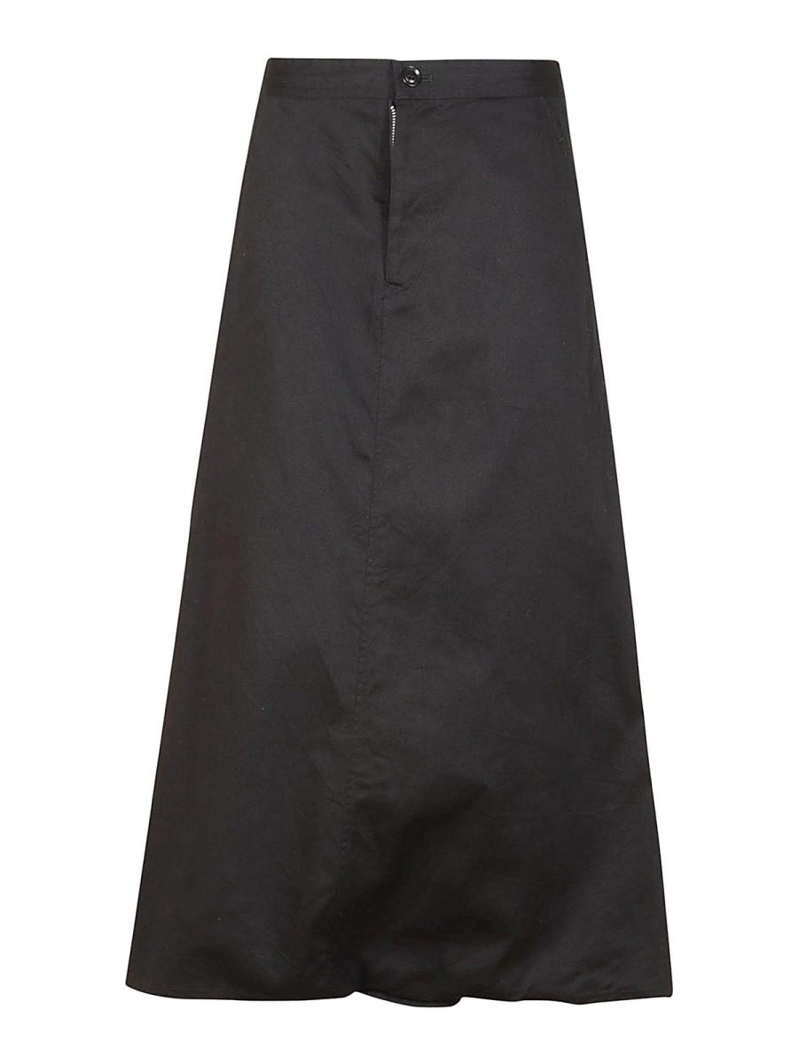 Yohji Yamamoto Jupe Midi - Noir