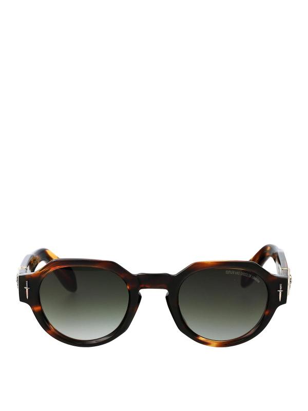Cutler And Gross Lunettes De Soleil - Marron