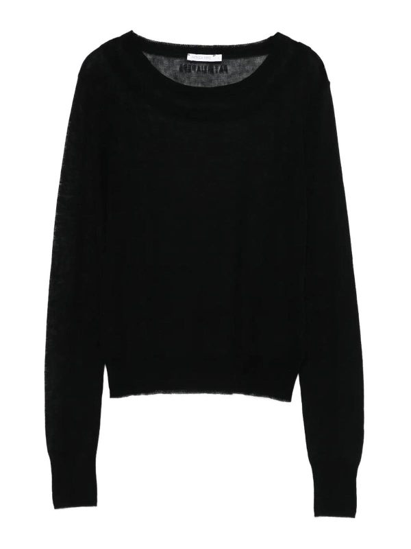 Patrizia Pepe Pull Col Rond - Noir