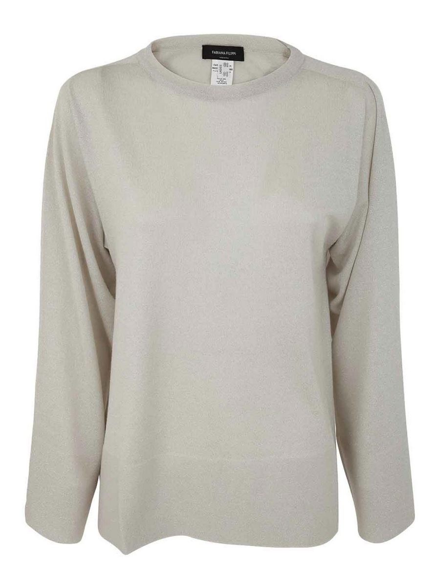 Fabiana Filippi Pull Col Rond - Marron