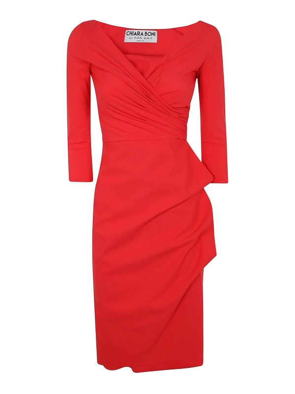 Chiara Boni La Petite Robe Robe Au Genou - Rouge