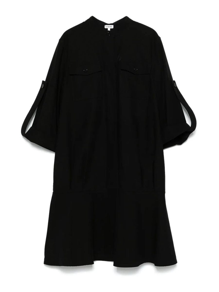 Loewe Robe Au Genou - Noir