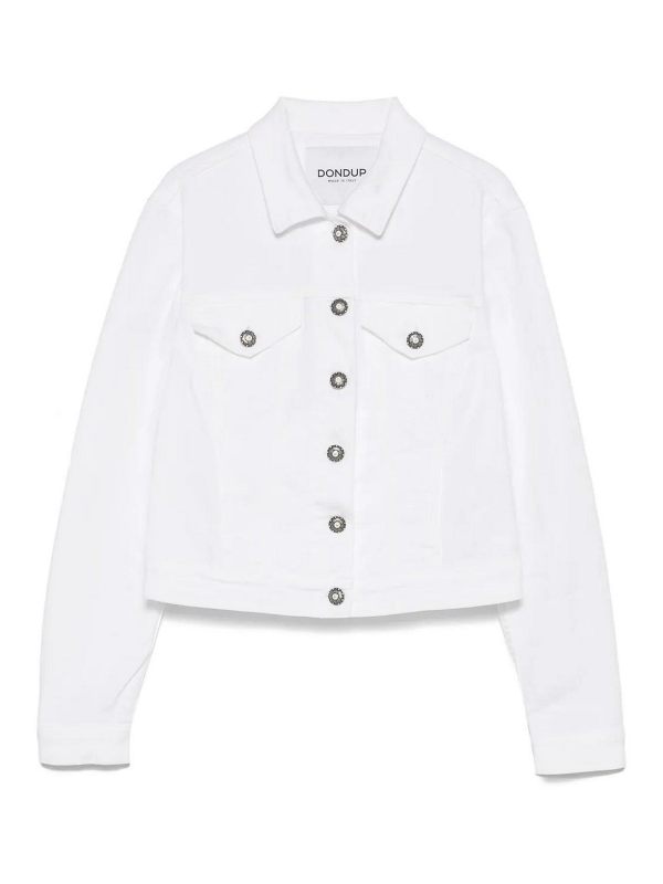 Dondup Veste En Jean - Blanc