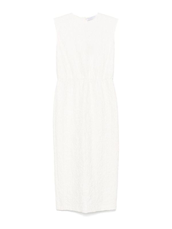 Harris Wharf London Maxi Robe - Blanc
