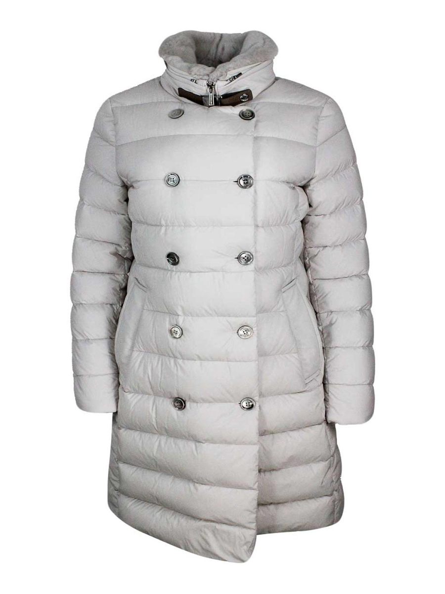 Moorer Manteau Court - Blanc