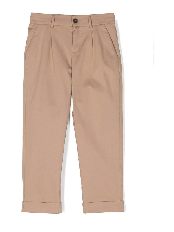 Fendi Jr Pantalons Décontractés - Beige
