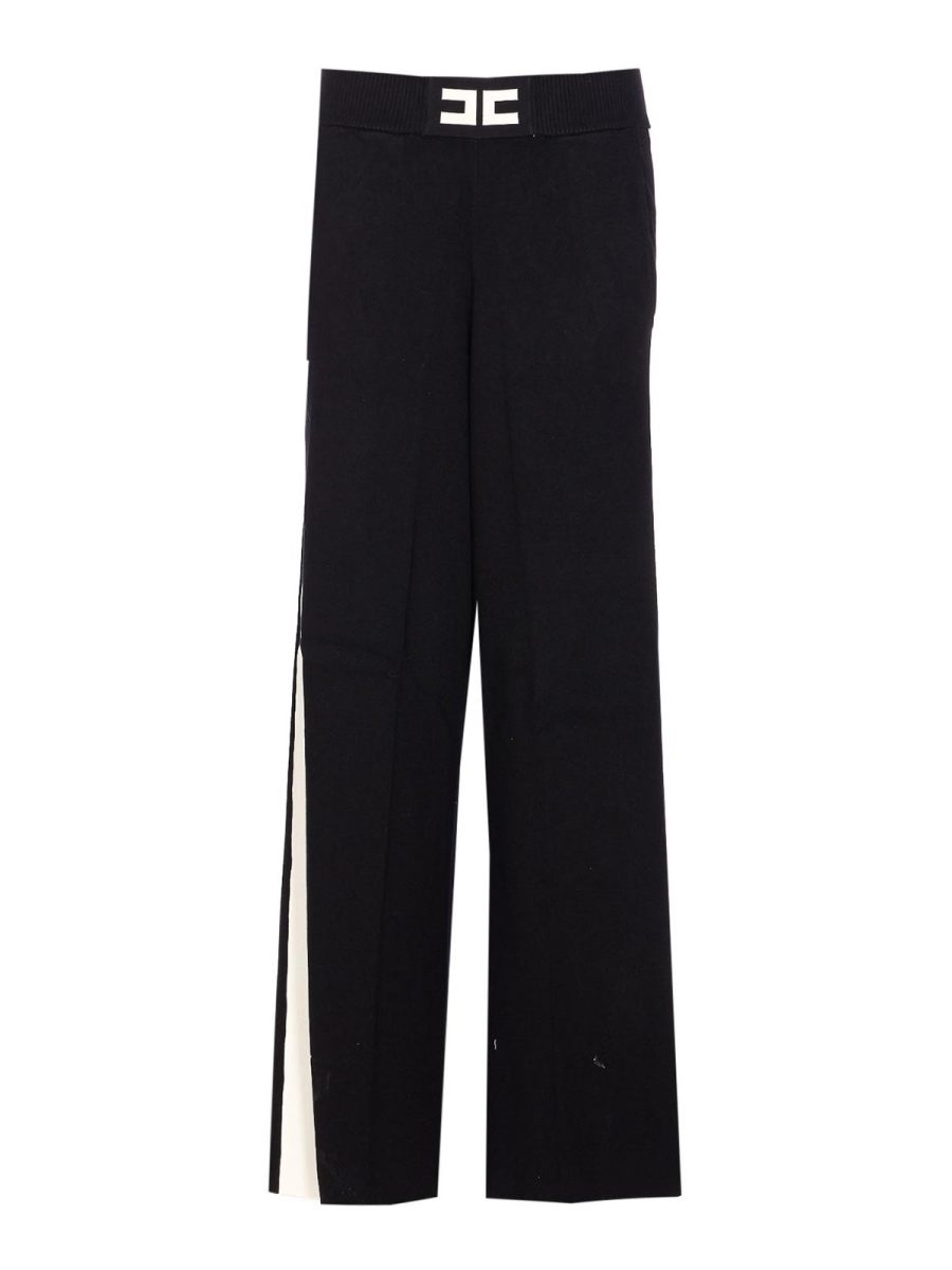 Elisabetta Franchi Pantalons Décontractés - Noir