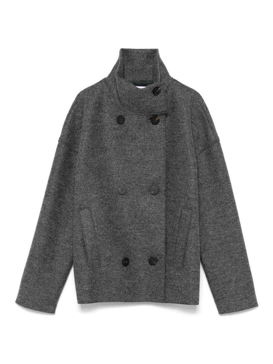 Harris Wharf London Manteau Court - Gris