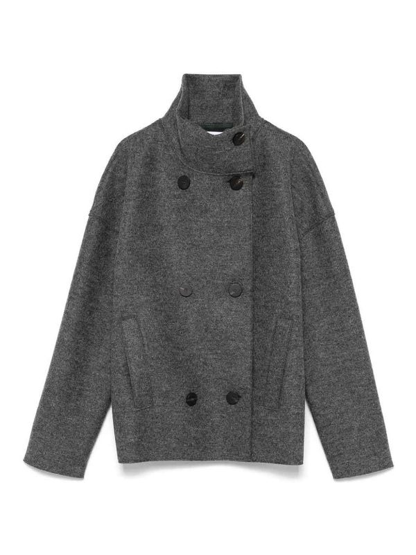 Harris Wharf London Manteau Court - Gris
