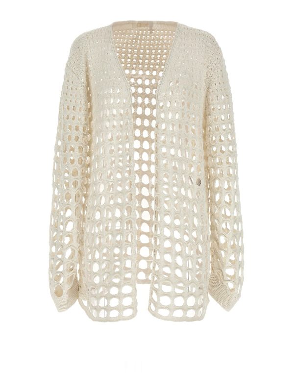 Chloe' Cardigan - Blanc
