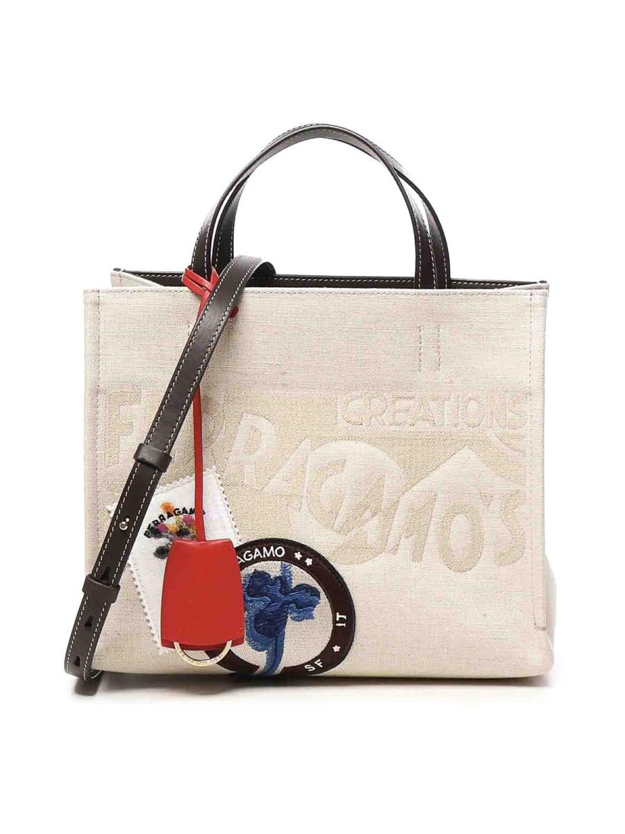 Salvatore Ferragamo Sac Bandoulière - Beig